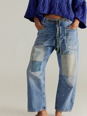 We The Free Moxie Pull-On Barrel Jeans 26